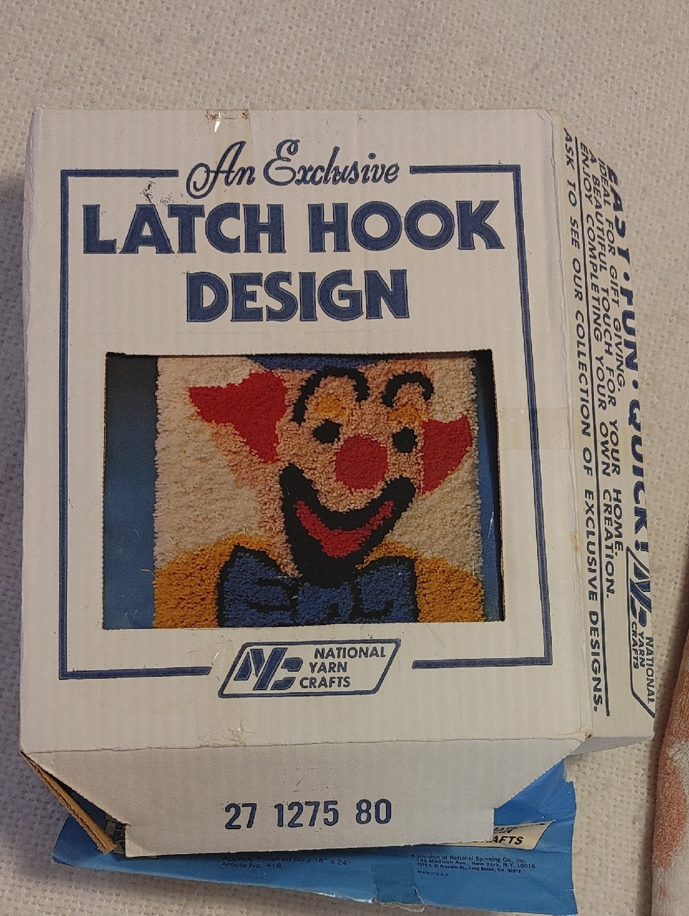 Vintage 1970's Latch hook Kit.